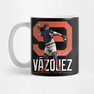 Christian Vazquez Houston Bold Number Mug